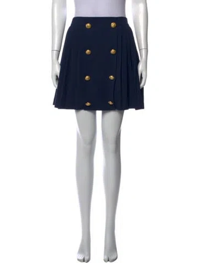Pre-owned Hutch Mini Skirt In Blue