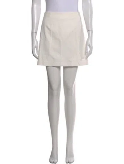 Pre-owned Hutch Mini Skirt In White