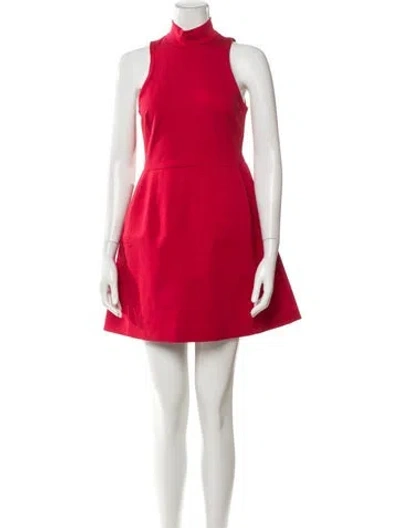 Pre-owned Hutch Mock Neck Mini Dress In Multi