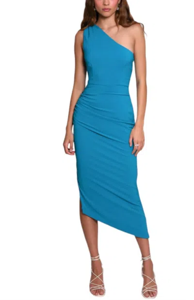 Hutch Monty Dress In Scuba In Blue