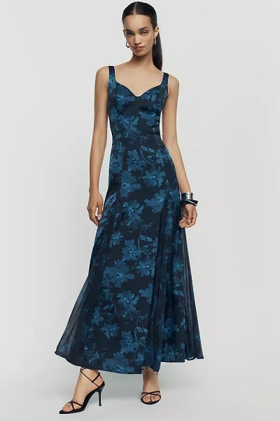 Hutch Neamy Maxi Dress In Blue