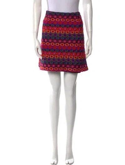 Pre-owned Hutch Nylon Mini Skirt In Black