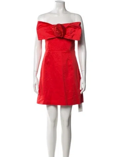 Pre-owned Hutch Off-the-shoulder Mini Dress In Multi