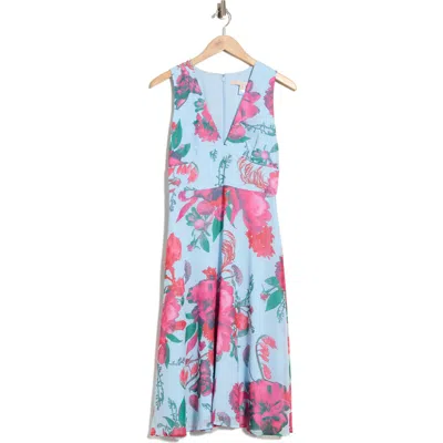 Hutch Olive Midi Dress In Blue