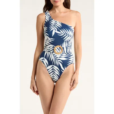 Hutch One-shoulder O-ring One-piece Swimsuit In Multi