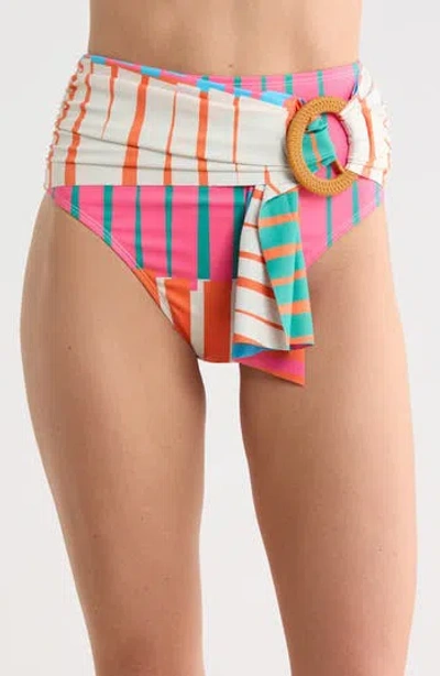 Hutch O-ring High Waist Bikini Bottoms In Multi