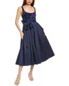Hutch Paige Midi Dress In Blue