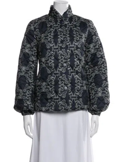 Pre-owned Hutch Patterned Jacket W/ Tags In Blue