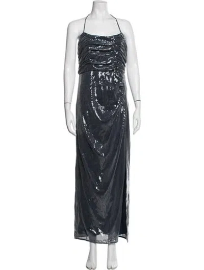 Pre-owned Hutch Patterned Long Dress W/ Tags In Blue