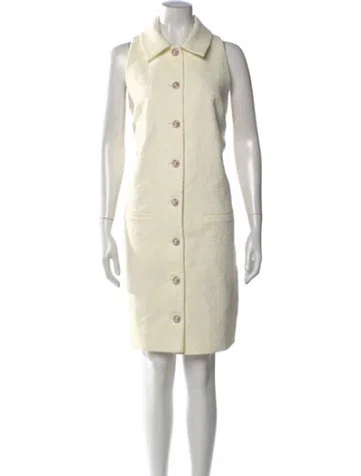 Pre-owned Hutch Patterned Mini Dress In Neutral