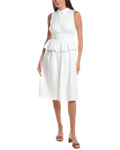 Hutch Paulette Midi Dress In White