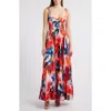 HUTCH HUTCH PLEATED BUSTIER MAXI DRESS