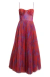 HUTCH HUTCH PLEATED COCKTAIL DRESS