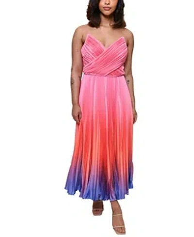 Hutch Plus Size Fiji Dress In Multi Sunset Gradient