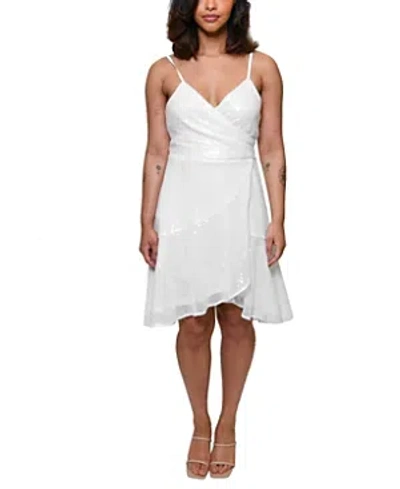 Hutch Plus Size Zina Dress In White Sequin