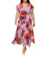 Hutch Plus Size Zola Wrap Dress In Red