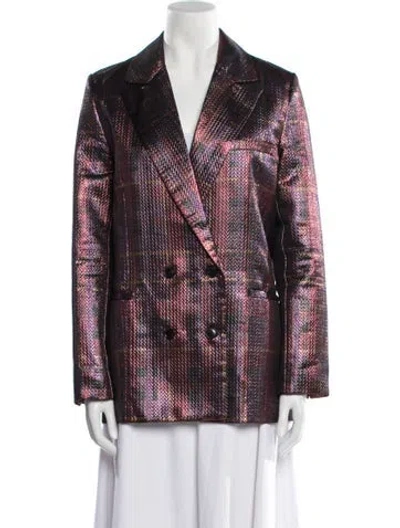 Pre-owned Hutch Printed Blazer In Multi