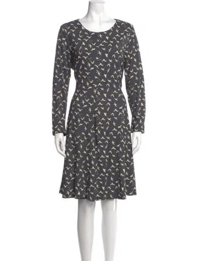 Pre-owned Hutch Printed Knee-length Dress In Multi