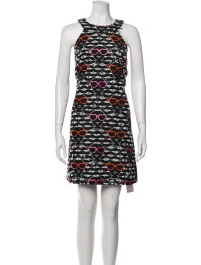 Pre-owned Hutch Printed Mini Dress In Multi