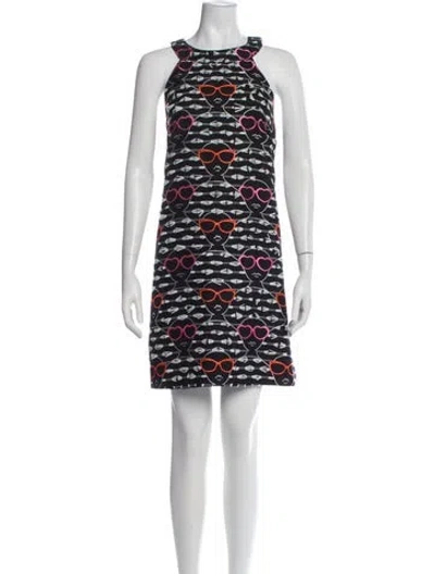 Pre-owned Hutch Printed Mini Dress In Multi
