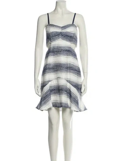 Pre-owned Hutch Printed Mini Dress In Neutral