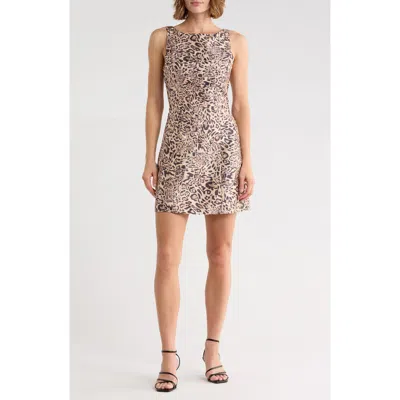 Hutch Ren Floral Jacquard Minidress In Multi