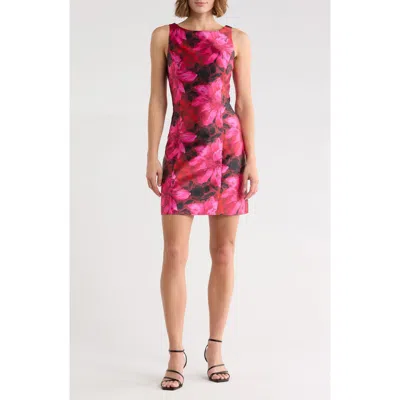 Hutch Ren Floral Jacquard Minidress In Multi