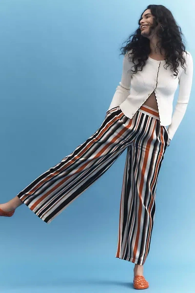 Hutch Riviera Printed Wide-leg Pants In Multicolor