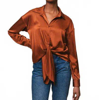 Hutch Robbie Top In Caramel In Brown