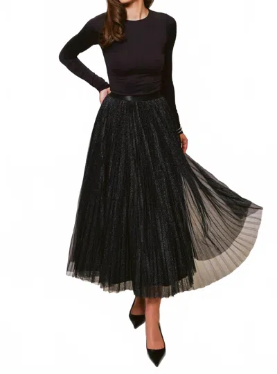 Hutch Roma Skirt In Black Sparkle