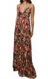 Hutch Romi Maxi Dress In Moody Vintage Tropical In Multi