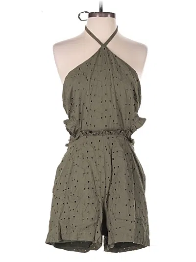 Pre-owned Hutch Romper In Green