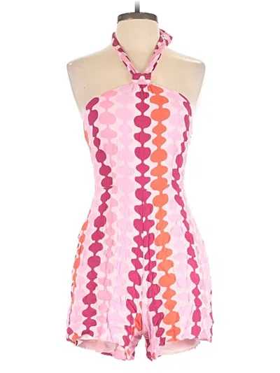 Pre-owned Hutch Romper In Pink