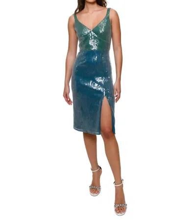 Hutch Rosabella Dress In Emerald/ Blue