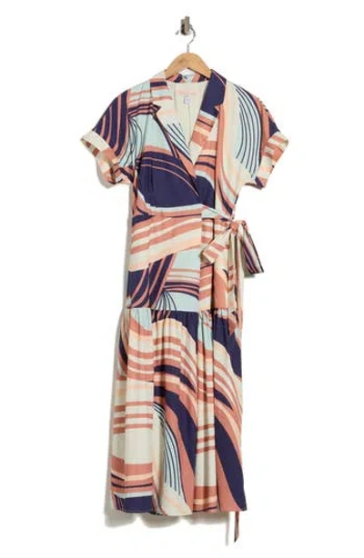 Hutch Rosen Wrap Maxi Dress In Multi