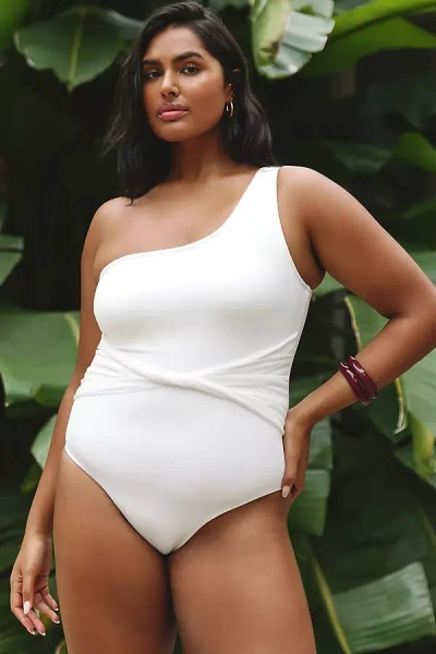 Hutch Rowen One-piece Swimsuit In White
