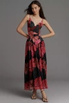 Hutch Ruby Sweetheart Drop-waist Maxi Dress In Multi