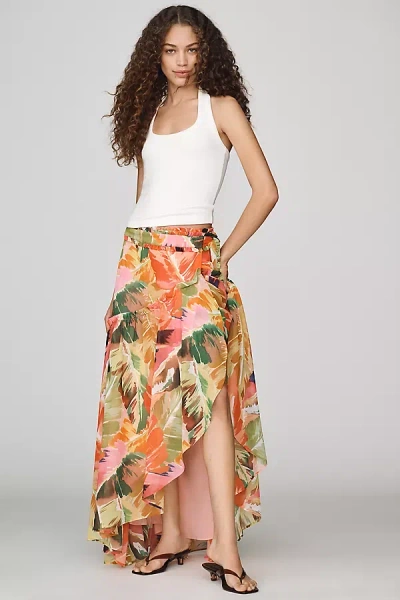 Hutch Ruffle Wrap Skirt In Multi