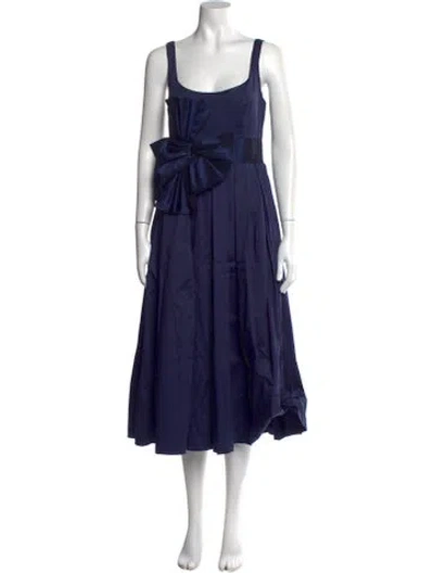 Pre-owned Hutch Scoop Neck Long Dress W/ Tags In Blue