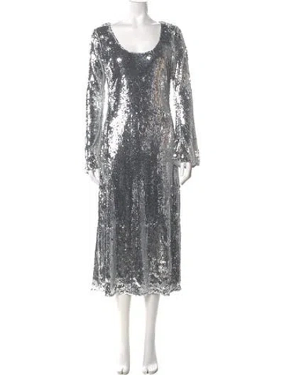 Pre-owned Hutch Scoop Neck Long Dress W/ Tags In Multi