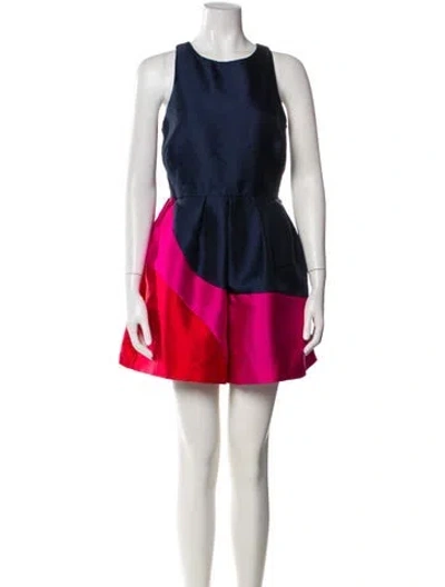 Pre-owned Hutch Scoop Neck Romper W/ Tags In Blue