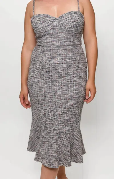 Hutch Selene Dress In Stitch Tweed In Multi