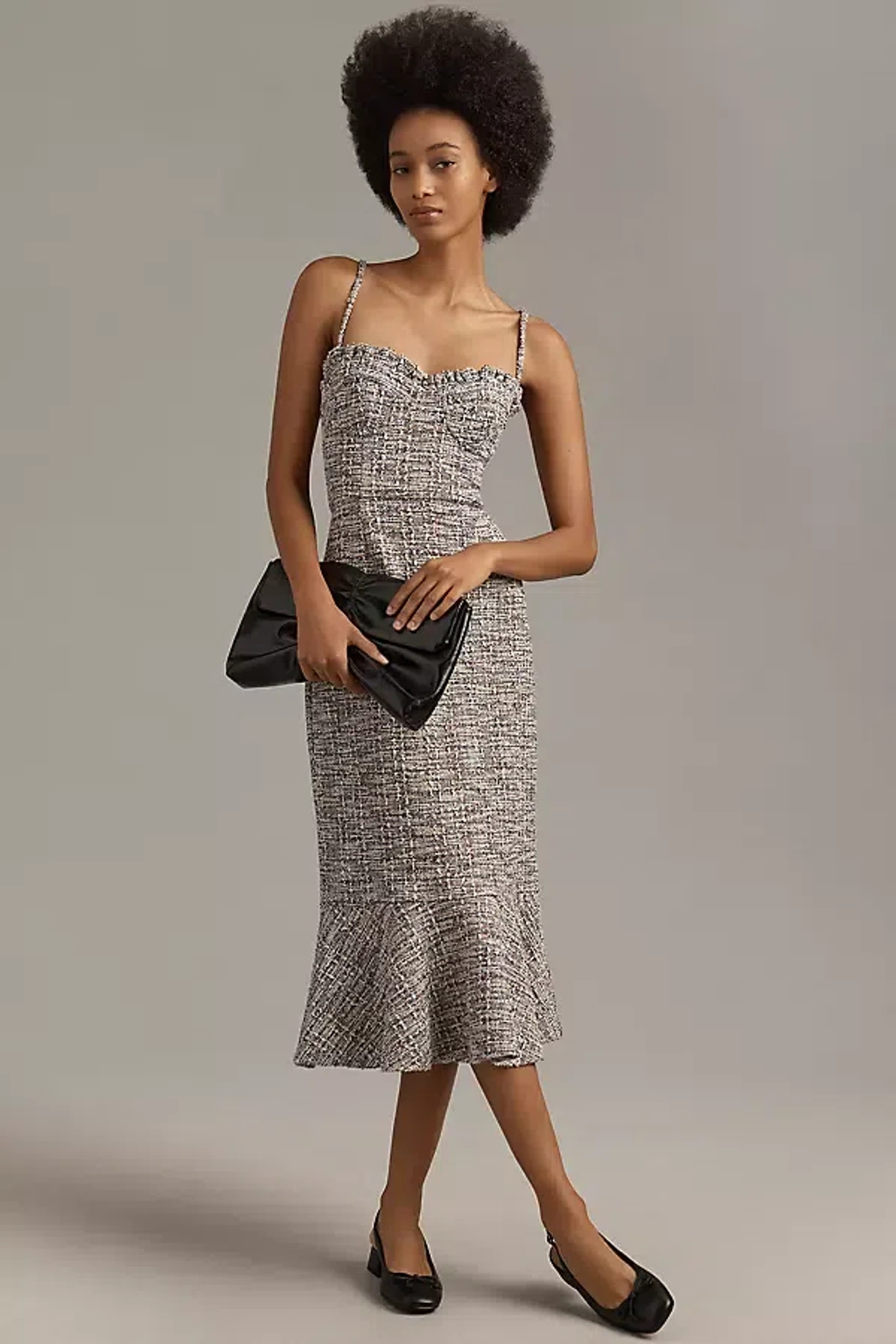 Hutch Selene Sleeveless Sweetheart Midi Dress In Purple | ModeSens
