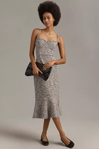 Hutch Selene Sleeveless Sweetheart Midi Dress In Purple