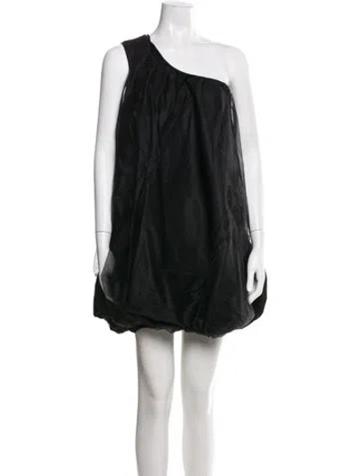 Pre-owned Hutch Silk Mini Dress In Black
