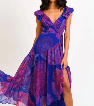Hutch Sinclaire Dress In Navy In Multi