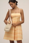 Hutch Sleeveless Bandeau Romper In Orange