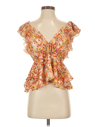 Pre-owned Hutch Sleeveless Blouse In Orange