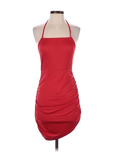 Pre-owned Hutch Sleeveless Top Red Halter Neckline Tops