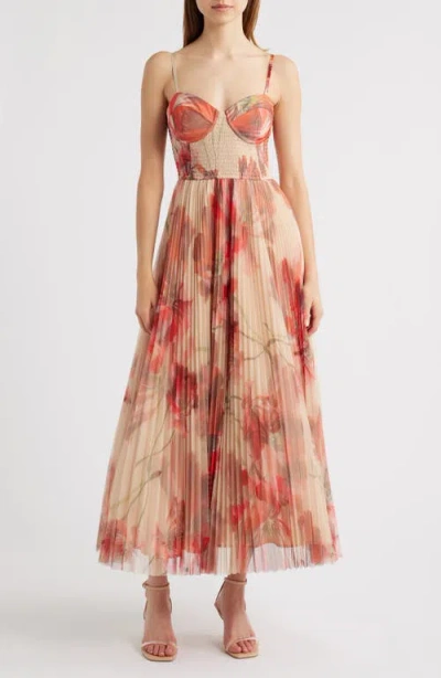HUTCH HUTCH SMOCKED TULLE GOWN